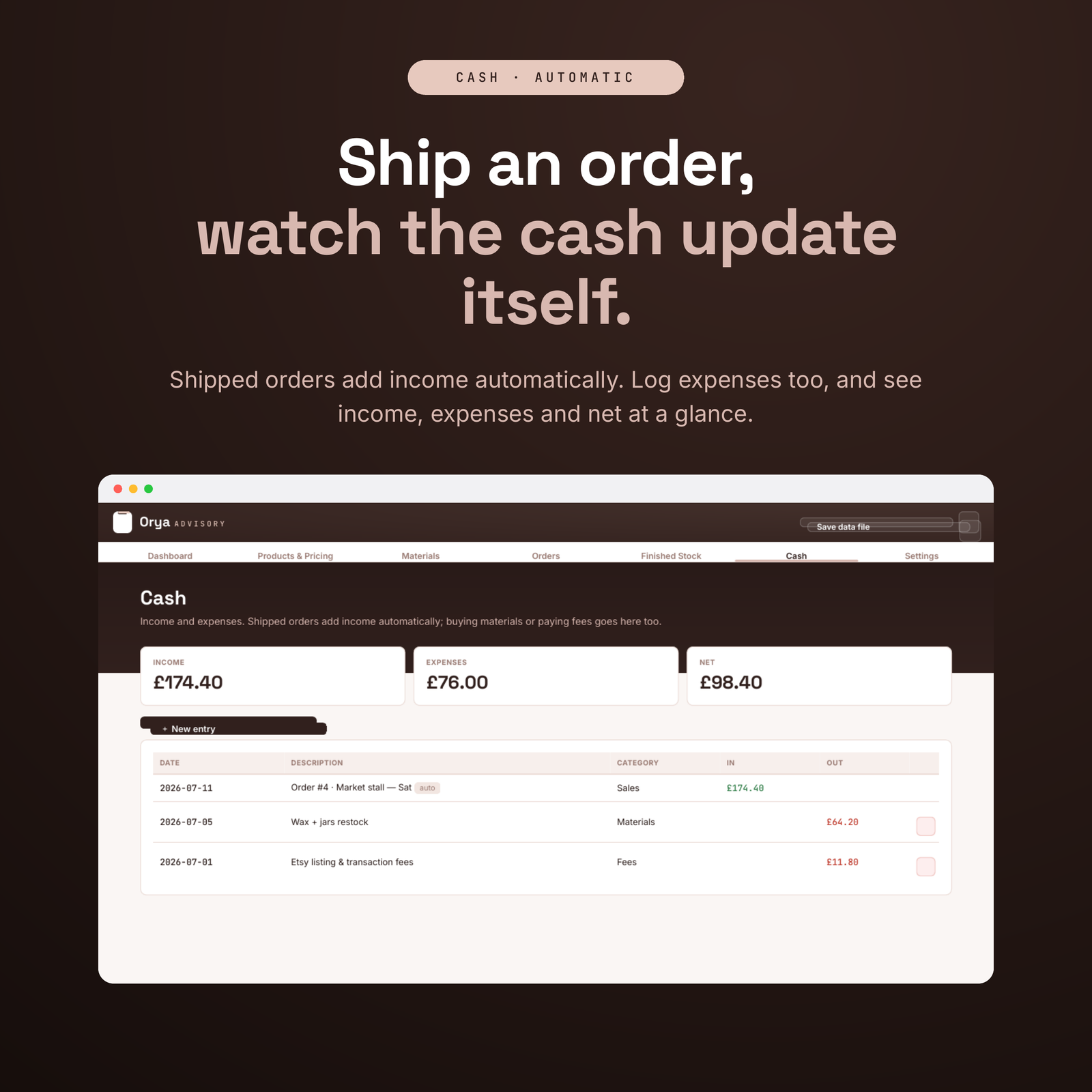 Handmade Business Manager - Pricing, Orders & Inventory App