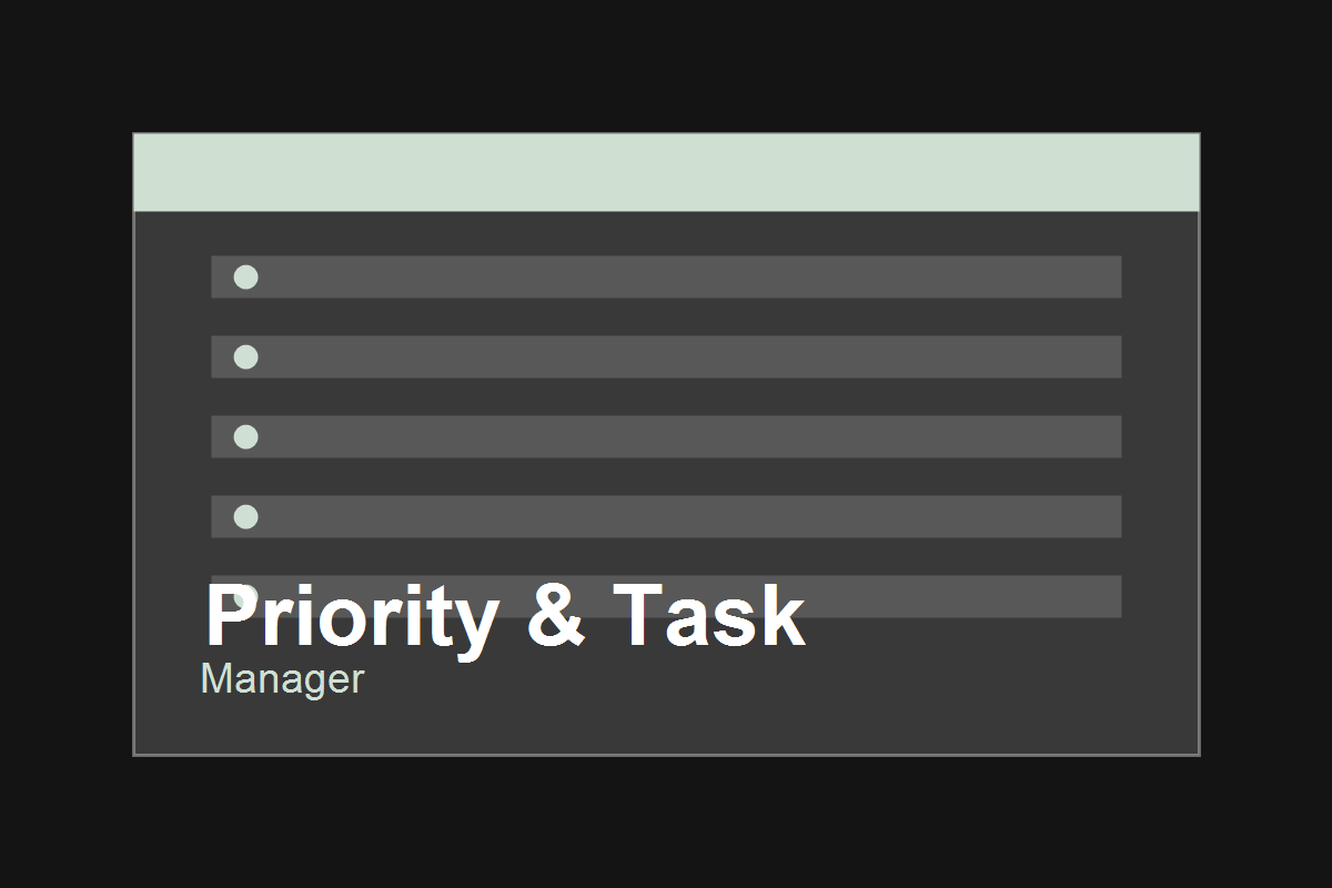Task manager product preview
